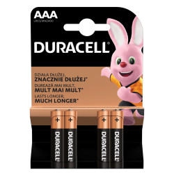 4x AAA LR3 Basic Duracell...