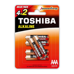 6x AAA LR3 TOSHIBA Baterie...