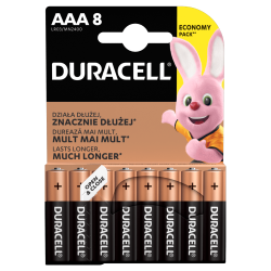 8x AAA LR3 Basic Duracell...