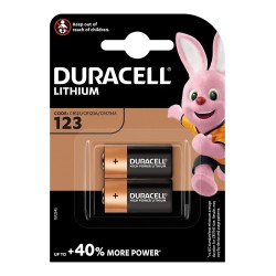 2x 123 Duracell Bateria litowa